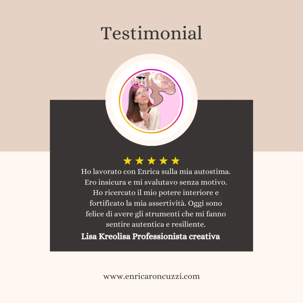 Testimonianza di Lisa Kreolisa, professionista creativa